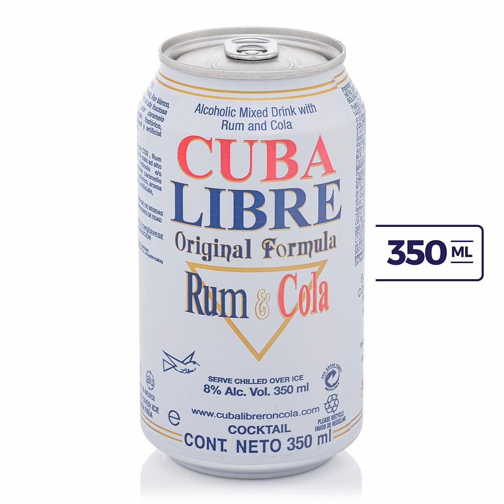 Cuba Libre lata 350ML | Licores Nueva Fortuna